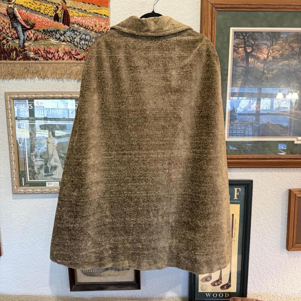 Vintage 70s RARE Union Made Mar Del By Rice Sleeveless Cape Style Jacket Size XL - Picture 5 of 9